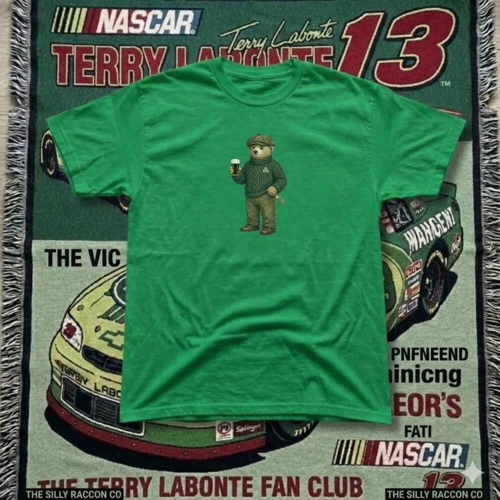 Green Coffee Bear Tee